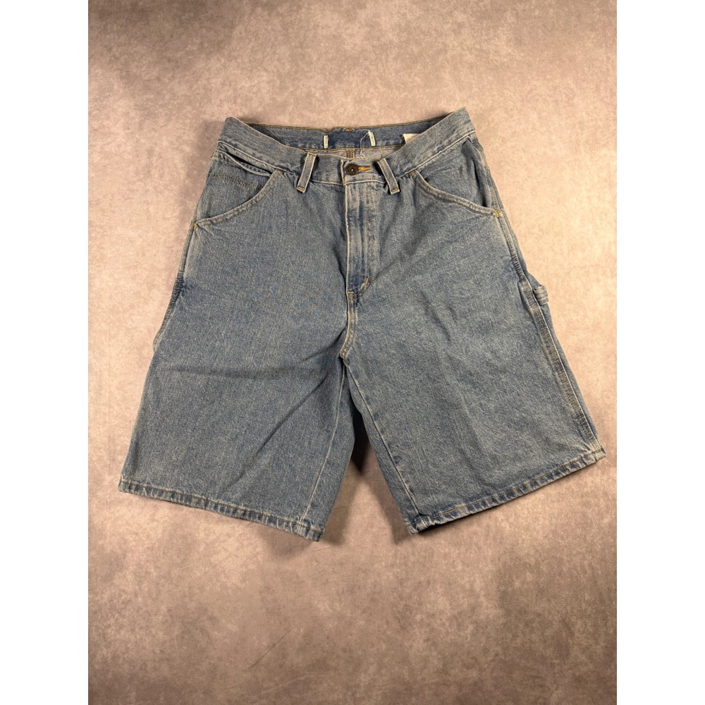 Vintage Y2K Faded Glory Carpenter Denim Shorts Utility Cargo Jorts Style 128339
